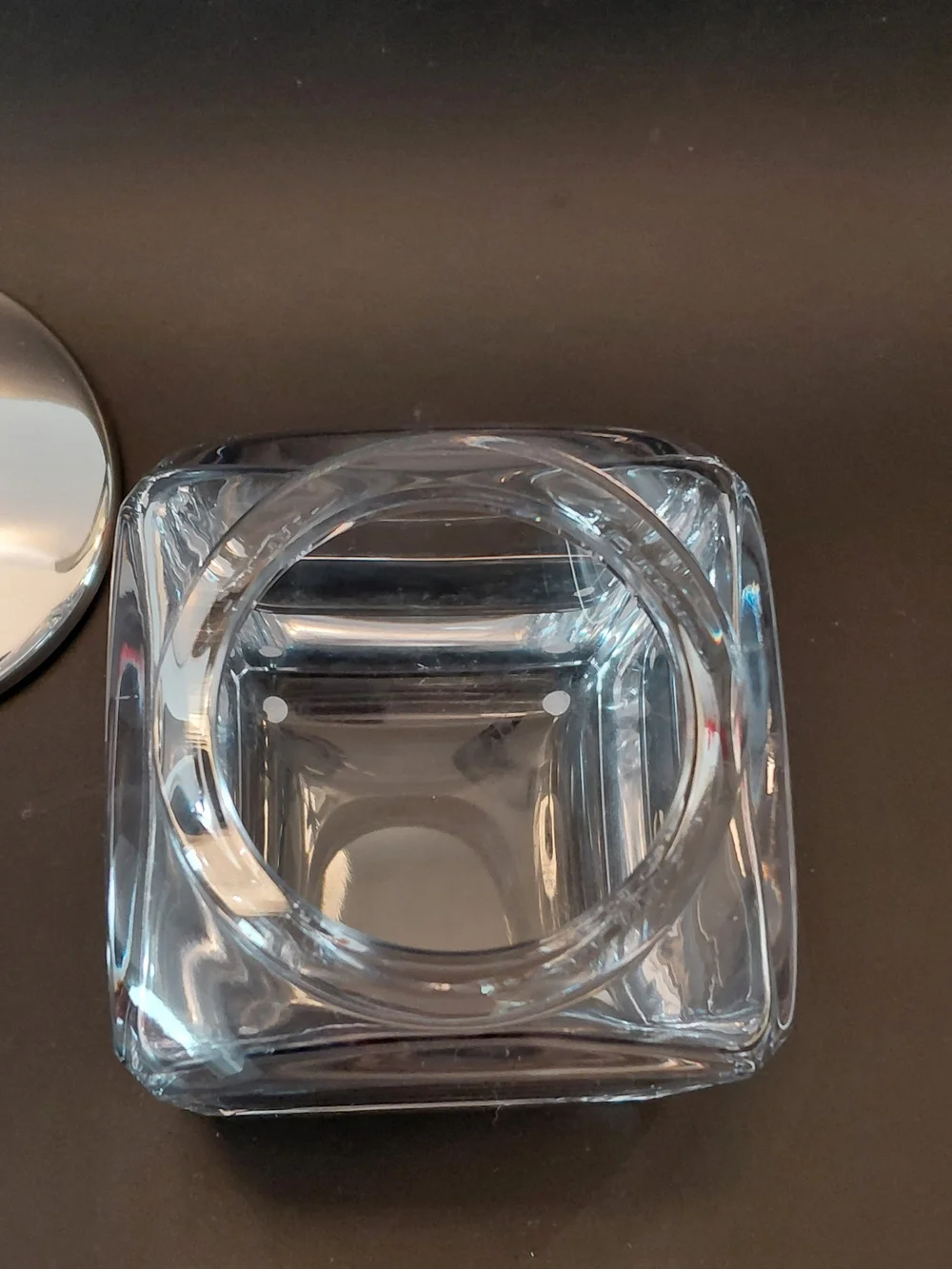 Lappas Handblown Jar with Silverplate Lid
